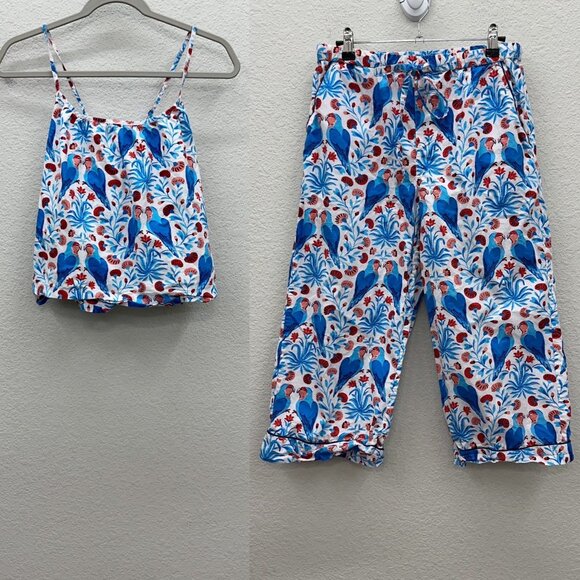 Printfresh Other - Printfresh Love Birds Print Organic Cotton Pajama Set Womens size XS